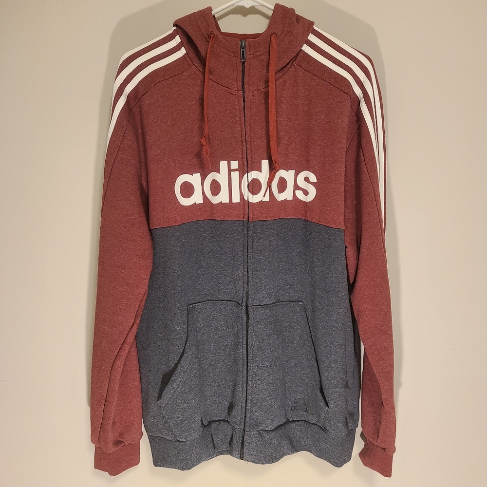 Mens Essentials Color Block hooded track Jacked Hoodie Large